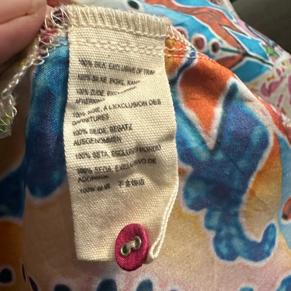 Johnny Was Belinda Silk Tunic XL NWOT multi print silk - Picture 11 of 14